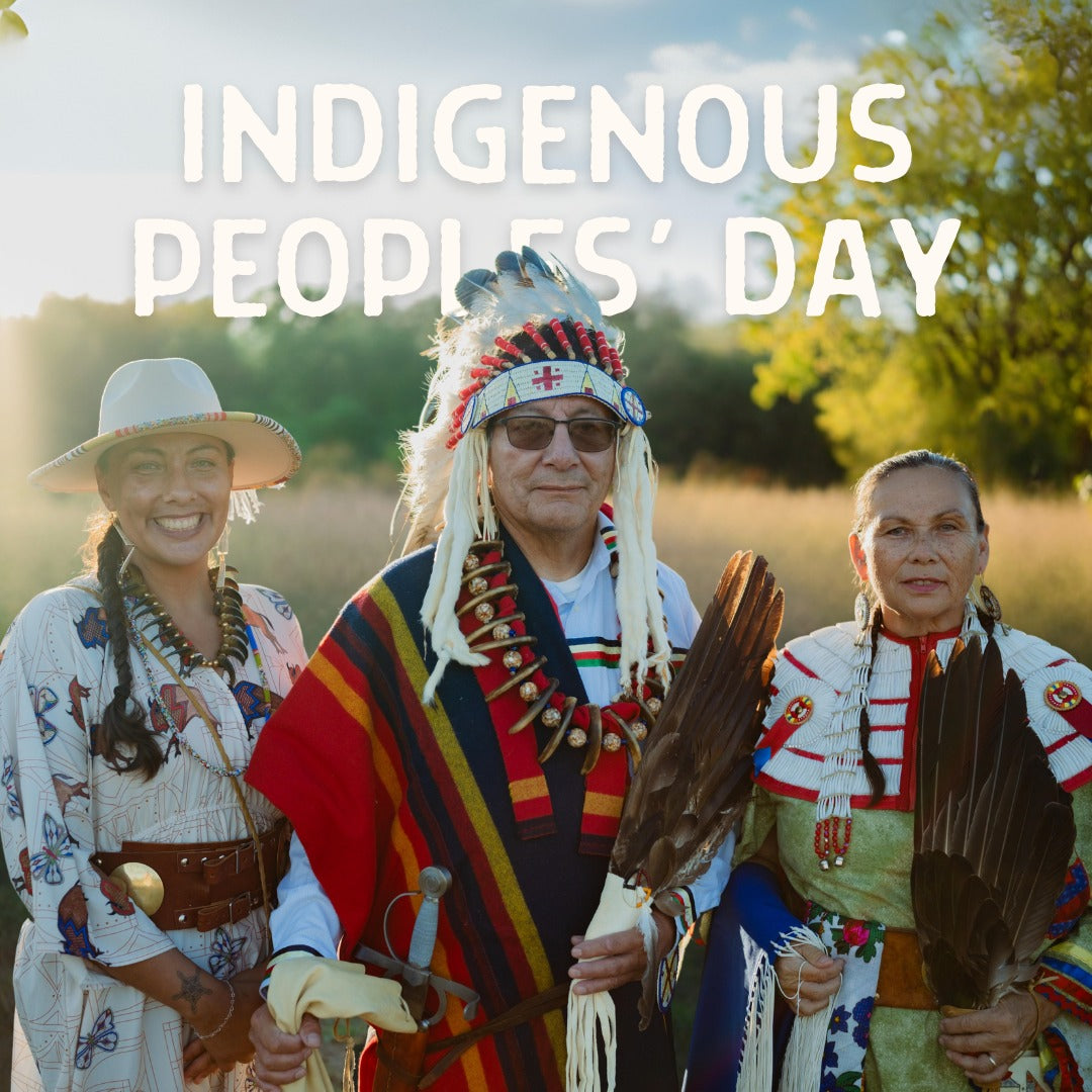 Lakota Made What is Indigenous Peoples' Day featured image Megan Bull Bear and her family in traditional regalia