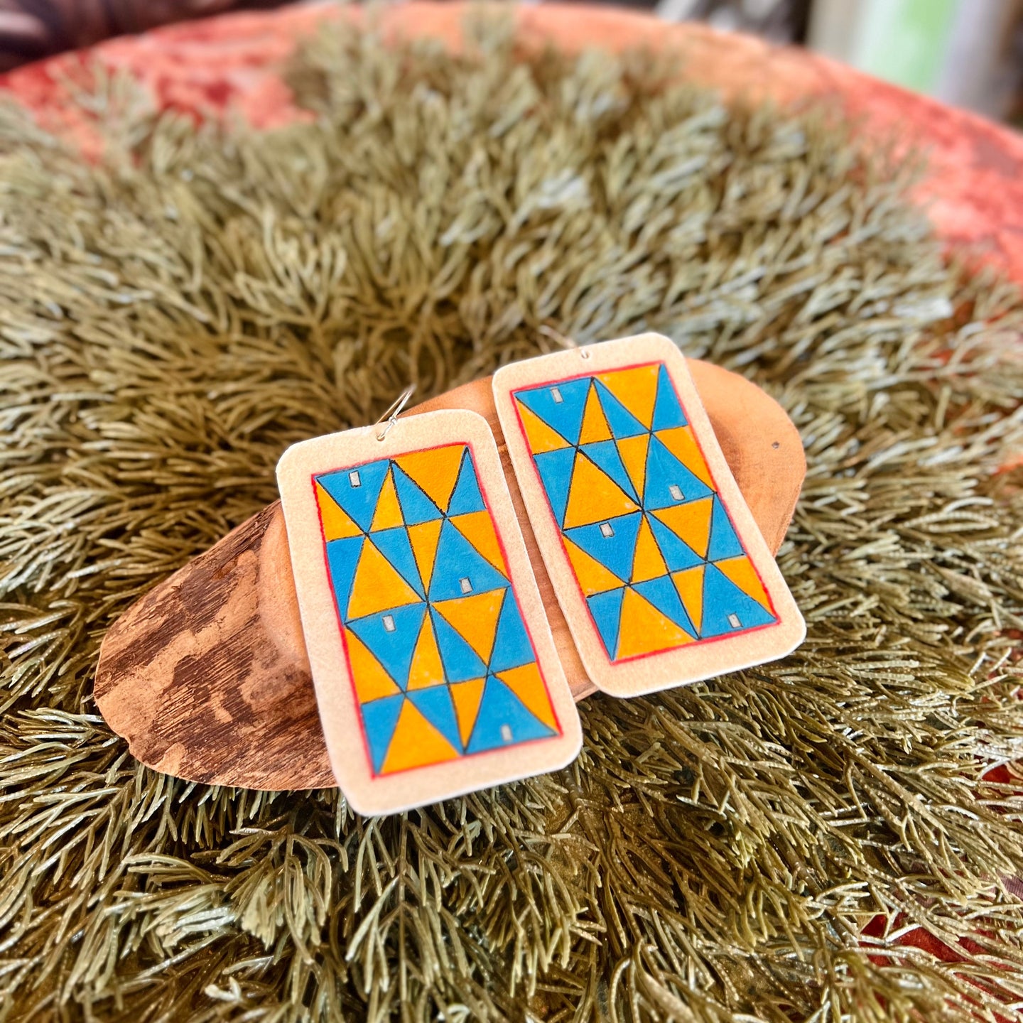 Large Triangle Earrings