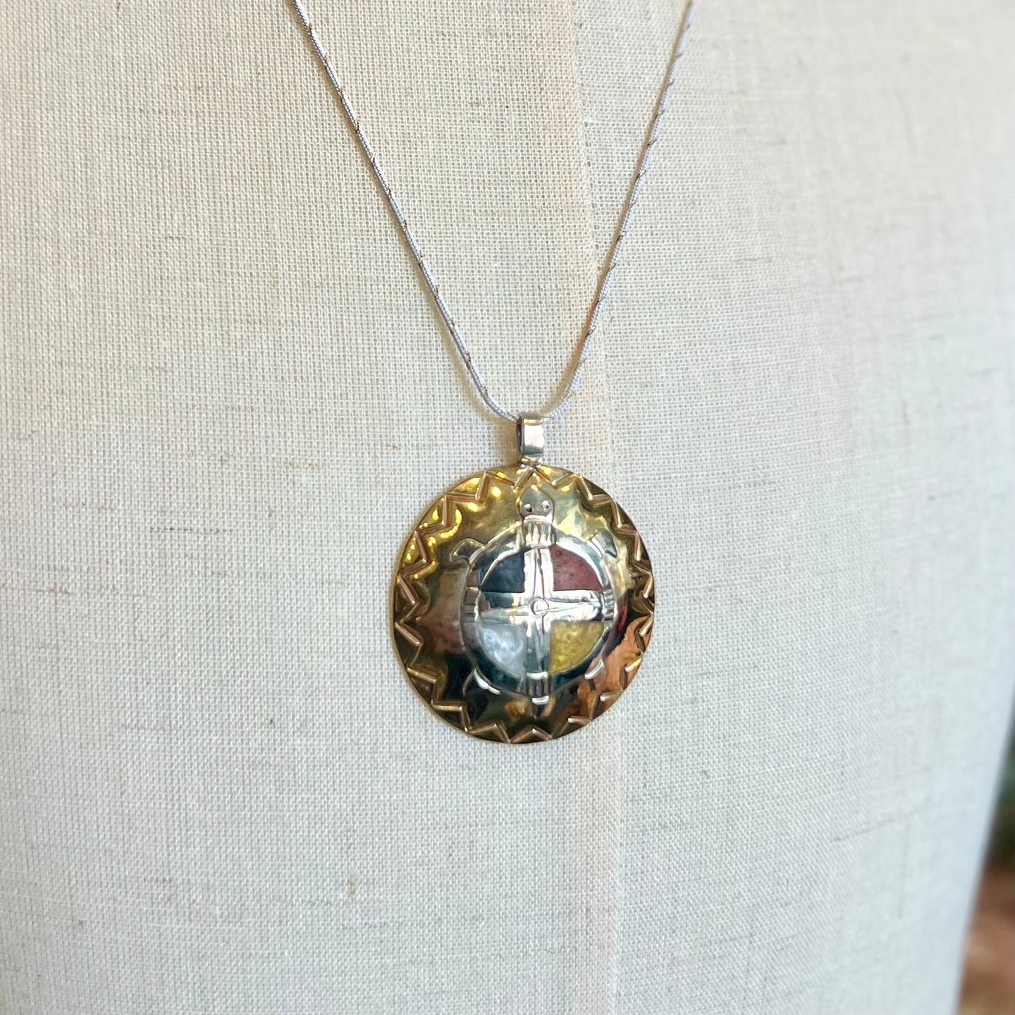 Round Gold Necklace
