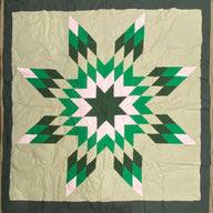 Green Full Sized Star Quilt