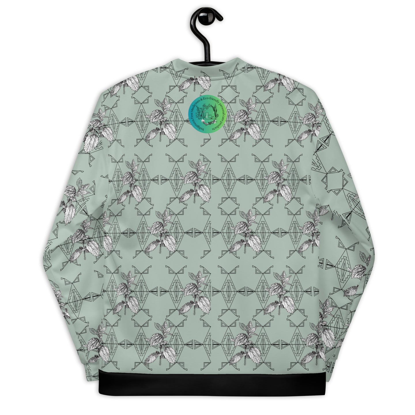 Geometric Nettle Unisex Bomber Jacket