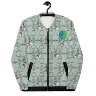 Geometric Nettle Unisex Bomber Jacket