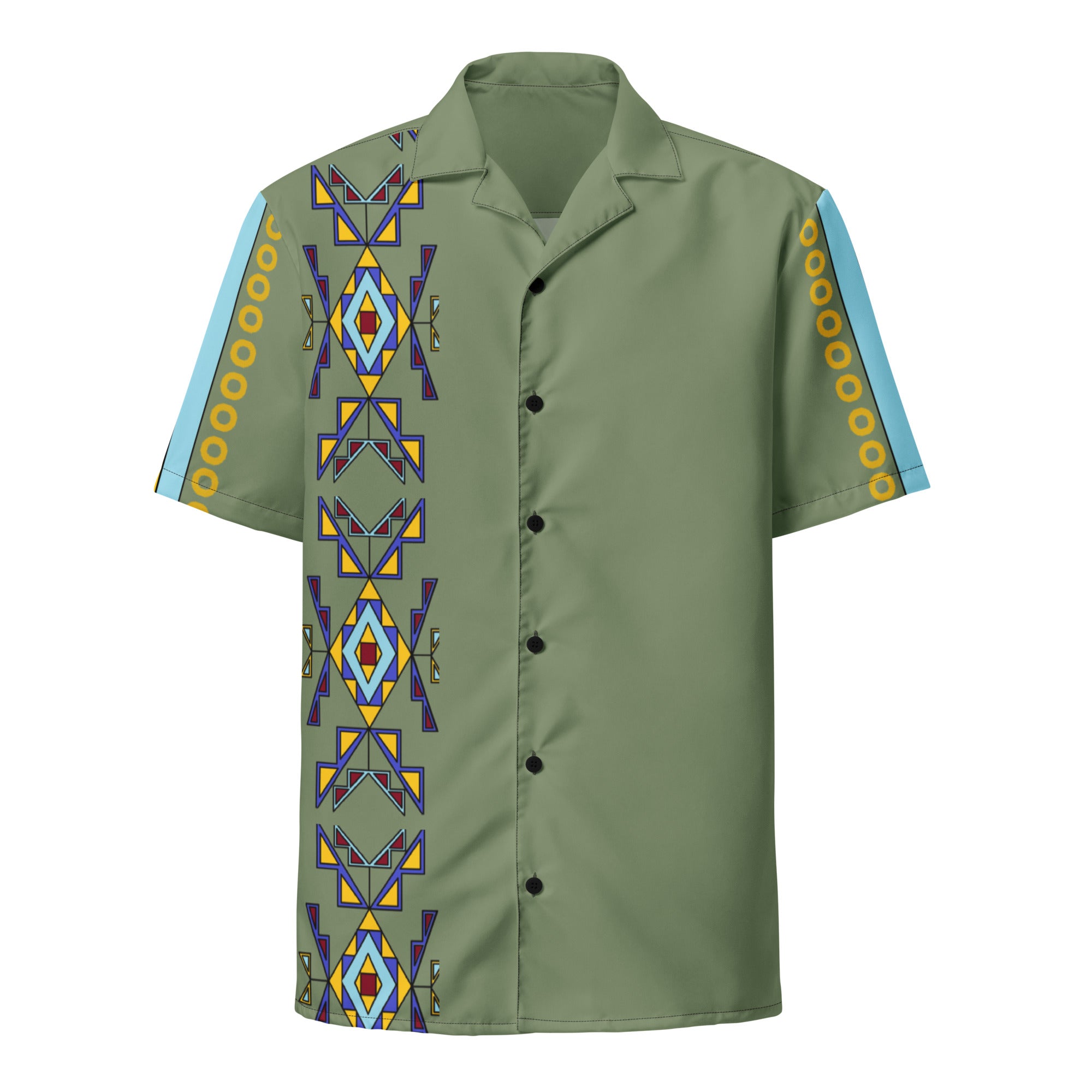 Green Unisex button shirt