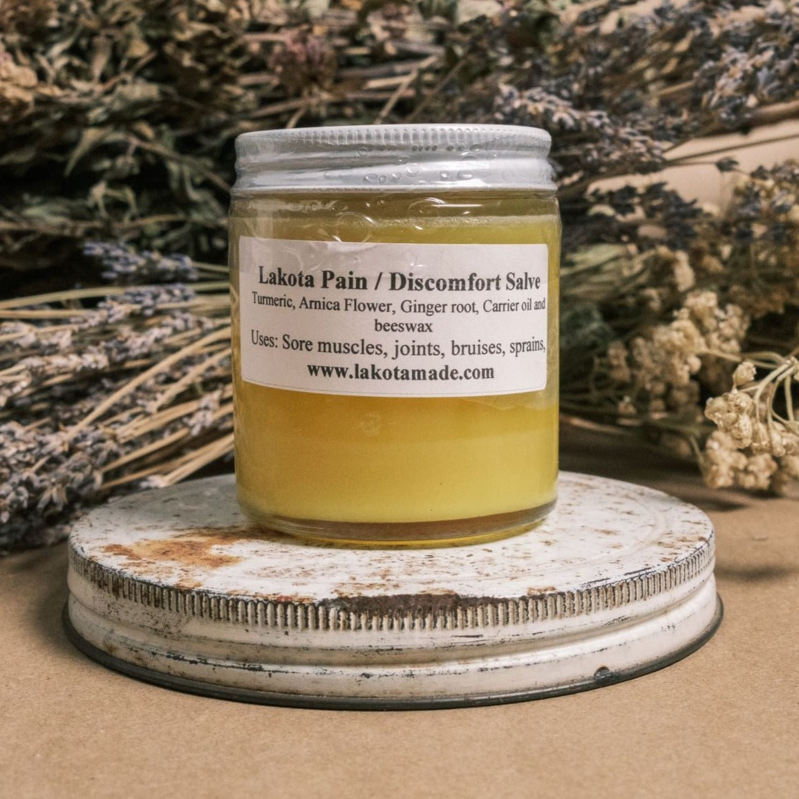 Turmeric Salve 8 oz. | Natural Pain Relief | Lakota Made