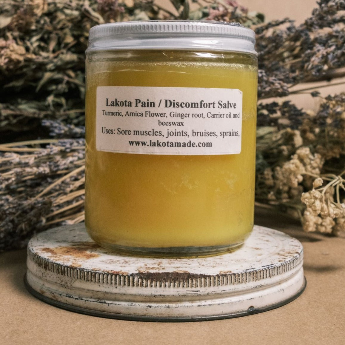 Turmeric Salve 8 oz. | Natural Pain Relief | Lakota Made